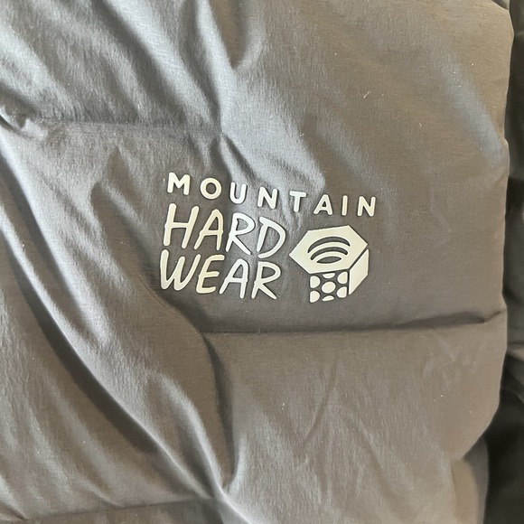 Mountain Hardware Stretch Down  Parka Men's Size Med Black Hooded Warm - Picture 2 of 11